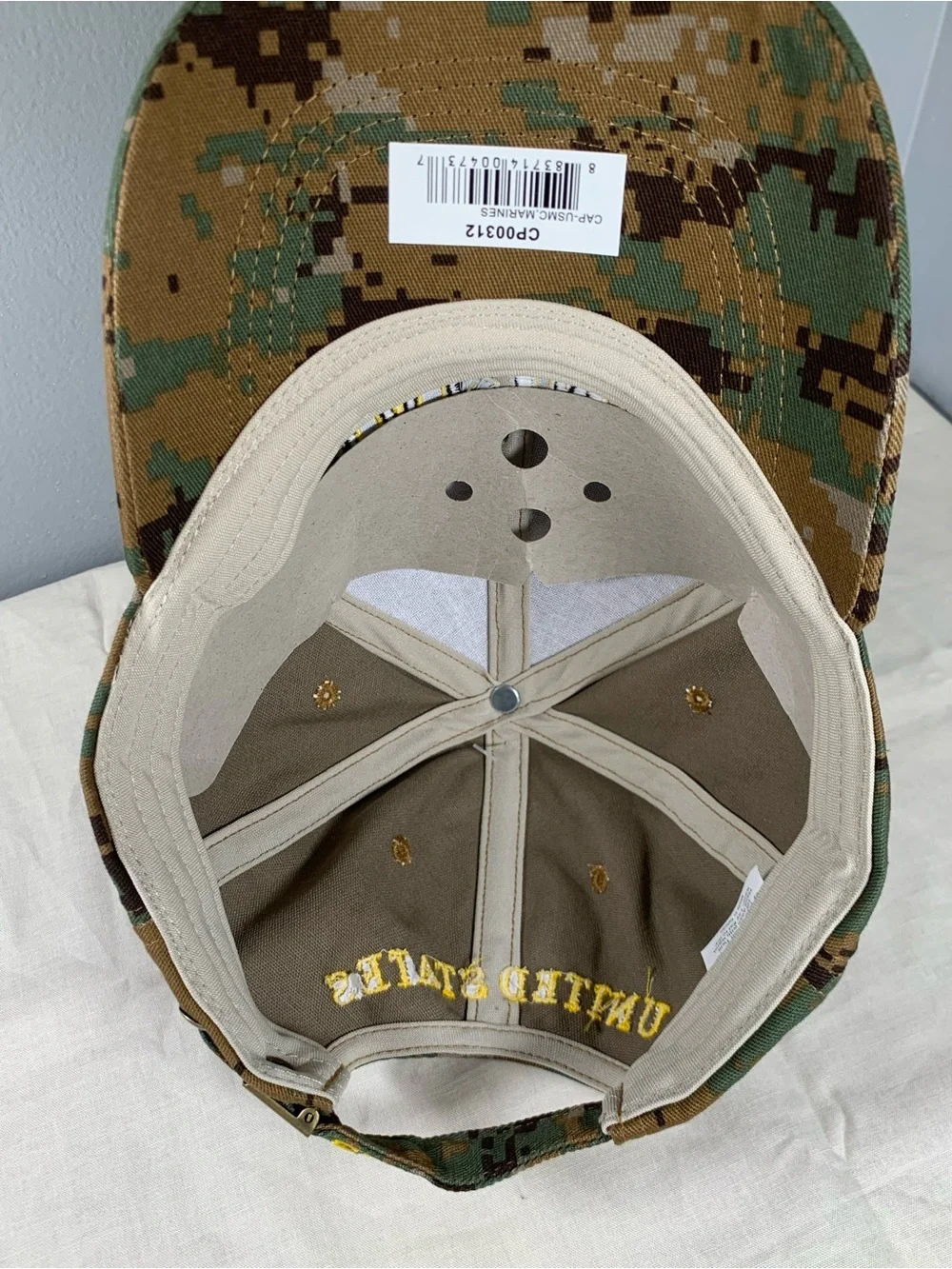 USMC Marine Corps US Digi camo design baseball cap hat